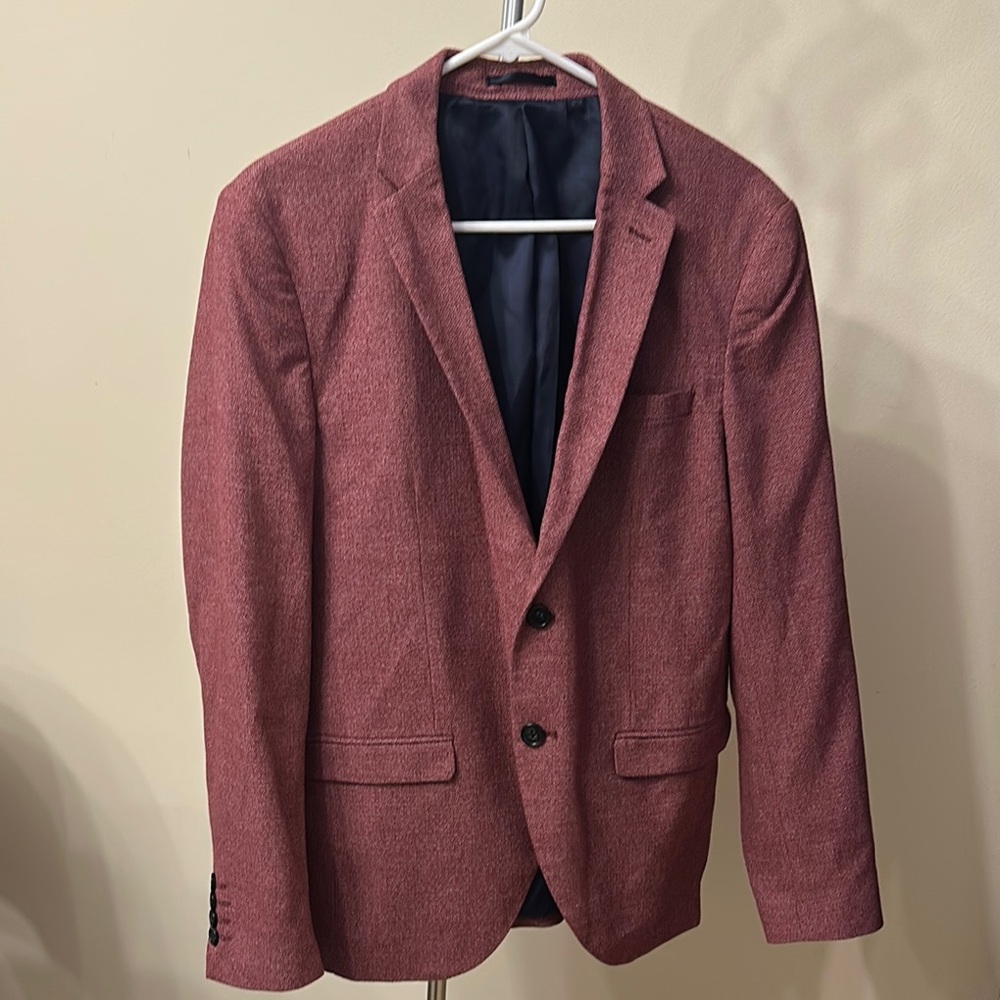 Men's Classic Blazer in Burgundy